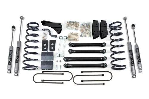 BDS Suspension - BDS297H | BDS Suspension 4 Inch Lift Kit For Ram 2500 Power Wagon 4WD | Rear Lift 4 Inch Block Kit | Rear 4 Inch Axle | NX2 Nitro Series Shocks