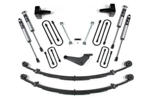 BDS Suspension - BDS300FS | BDS Suspension 4 Inch Lift Kit For Ford Excursion 4WD | Rear Lift Block Kit | Fox 2.0 Performance Series Shocks
