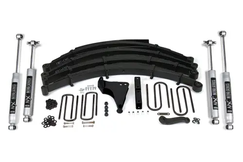 BDS Suspension - BDS312H | BDS Suspension 8 Inch Lift Kit For Ford F-250 / F-350 Super Duty 4WD | Square Front U-Bolt Type Prior To 2-28-99 | NX2 Nitro Series Shocks