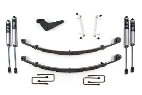 BDS Suspension - BDS313FS | BDS Suspension 2 Inch Leveling Kit For Ford F-250 / F-350 Super Duty 4WD | Square Front U-Bolt | Fox 2.0 Performance Series Shocks