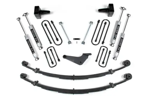 BDS Suspension - BDS315H | BDS Suspension 4 Inch Lift Kit For Ford F-250 / F-350 Super Duty 4WD | Square Front U-Bolt | Rear Lift With Factory Overload | NX2 Nitro Series Shocks