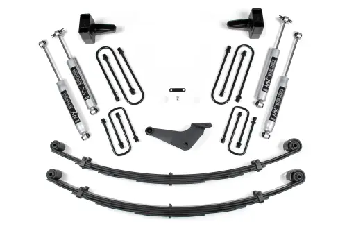 BDS Suspension - BDS321H | BDS Suspension 4 Inch Lift Kit For Ford F-250 / F-350 Super Duty 4WD | Radius Front U-Bolt | Rear Lift Without Factory Overload | NX2 Nitro Series Shocks
