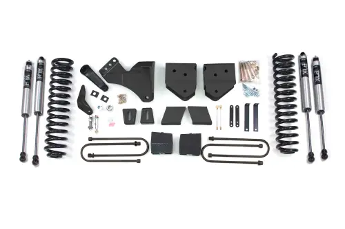 BDS Suspension - BDS333FS | BDS Suspension 6 Inch Lift Kit For Ford F-250 / F-350 Super Duty 4WD Gas | Rear Lift 5 Inch Block Kit Without Overload | Fox 2.0 Performance Series Shocks