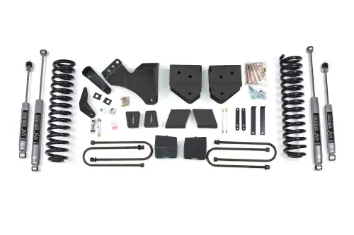 BDS Suspension - BDS333H | BDS Suspension 6 Inch Lift Kit For Ford F-250 / F-350 Super Duty 4WD Gas | Rear Lift 5 Inch Block Kit Without Overload | NX2 Nitro Series Shocks