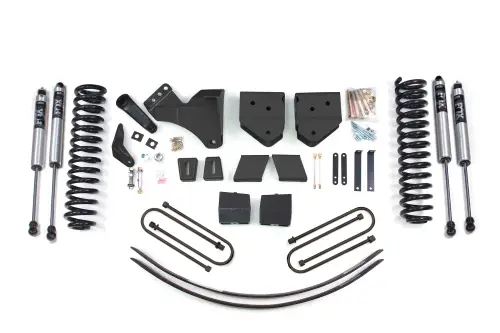 BDS Suspension - BDS338FS | BDS Suspension 6 Inch Lift Kit For Ford F-250 / F-350 Super Duty 4WD Gas | Rear Lift 3 Inch Block Kit & Add-A-Leaf With Overload | Fox 2.0 Performance Series Shocks