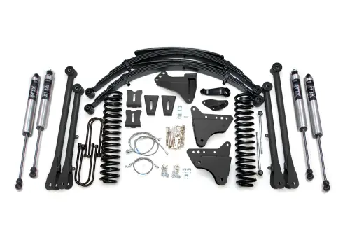 BDS Suspension - BDS531FS | BDS Suspension 8 Inch Lift Kit With 4-Link For Ford F-250 / F-350 Super Duty 4WD Gas | Fox 2.0 Performance Series Shocks