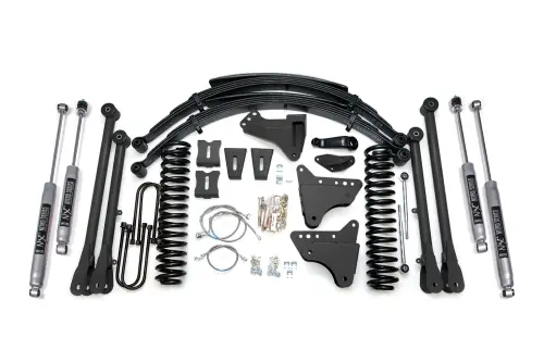 BDS Suspension - BDS531H | BDS Suspension 8 Inch Lift Kit With 4-Link For Ford F-250 / F-350 Super Duty 4WD Gas | NX2 Nitro Series Shocks