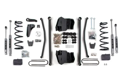 BDS Suspension - BDS636H | BDS Suspension 6 Inch Lift Kit With Long Arm For Ram 2500 / 3500 4WD Diesel | Rear Lift Block Kit | Rear 3.5 Inch Axle | NX2 Nitro Series Shocks