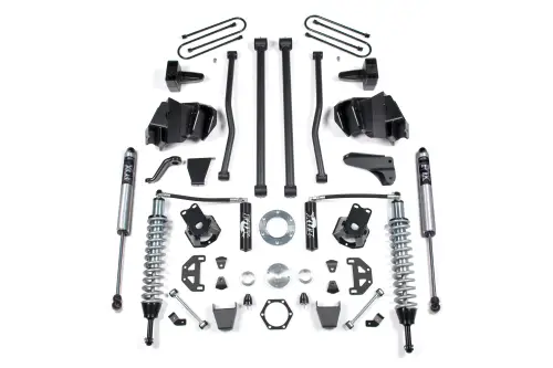 BDS Suspension - BDS638F | BDS Suspension 6 Inch Lift Kit With Long Arm & Fox 2.5 Coilover Conversion For Ram 2500 / 3500 4WD Diesel | Rear Lift Block Kit