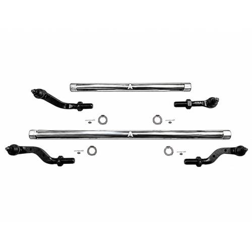 Apex Chassis - KIT140 | Apex Chassis Steering Kit 2.5 ton No Flip 3" Or Less For Jeep Wrangler JK | 2007-2018 | Polished Aluminum