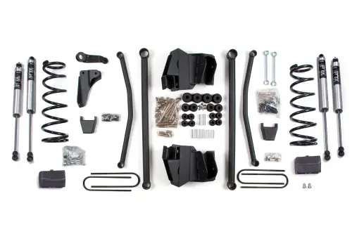 BDS Suspension - BDS669FS | BDS Suspension 4 Inch Lift Kit With Long Arm For Ram 2500 Power Wagon 4WD Gas | Rear Lift Block Kit | Rear 4 Inch Axle | Fox 2.0 Performance Series Shocks