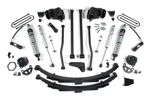 BDS Suspension - BDS683F | BDS Suspension 6 Inch Lift Kit With Long Arm & Fox 2.5 Coilover Conversion For Ram 2500 / 3500 4WD Diesel | Rear Leaf Springs