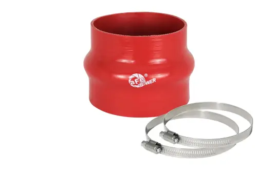 Afe - Advance Flow Engineering - 59-00061 | aFe Power Magnum FORCE Performance Accessories, Coupling Kit: (3-1/2 Inch x 3-3/4 Inch) ID x 3 Inch L Hump Reducer (Red Silicone)
