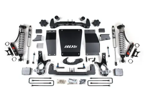 BDS Suspension - BDS710PSS | BDS Suspension 6 Inch Lift Kit With Fox 2.5 Performance Elite Coilover For Chevrolet Silverado / GMC Sierra 1500 4WD | Rear Lift Block Kit | Cast Steel Factory Control Arm | Fox 2.0 Performance Series Shocks