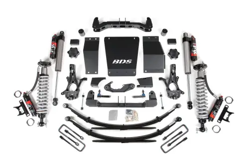 BDS Suspension - BDS718PES | BDS Suspension 6 Inch Lift Kit With Fox 2.5 Performance Elite Coilover For Chevrolet Silverado / GMC Sierra 1500 4WD | Rear Leaf Springs | Aluminum / Stamped Steel Factory Control Arm | Fox 2.5 Performance Elite Shocks