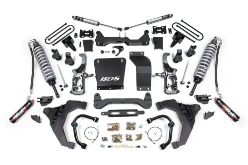 BDS Suspension - BDS729PSS | BDS Suspension 6.5 Inch Lift Kit With Fox 2.5 Coilover Conversion For Chevrolet Silverado / GMC Sierra 2500HD / 3500HD Diesel | Rear Lift 3 Inch Block Kit Without Overload | Fox 2.0 Performance Series Shocks
