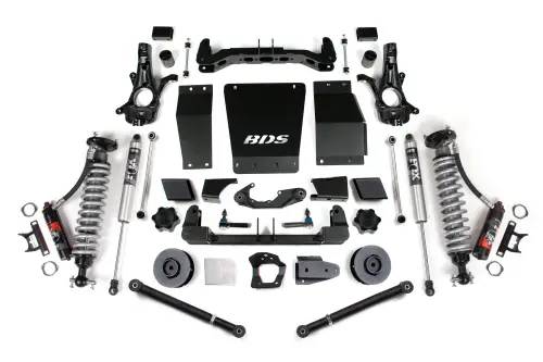 BDS Suspension - BDS733PSS | BDS Suspension 4 Inch Lift Kit With Fox 2.5 Performance Elite Coilover For Chevrolet Suburban, Tahoe / GMC Yukon / XL 1500 4WD | Cast Steel Factory Control Arm