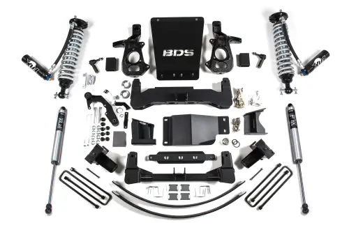 BDS Suspension - BDS744FDSC | BDS Suspension 8 Inch Lift Kit With Fox 2.5 Coilover DSC For Chevrolet Silverado / GMC Sierra 1500 4WD | Cast Steel Factory Control Arm