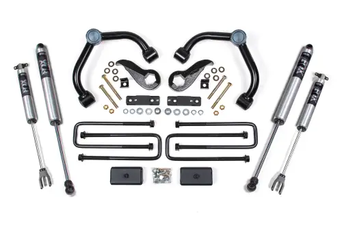 BDS Suspension - BDS760FPE | BDS Suspension 3 Inch Lift Kit For Chevrolet Silverado / GMC Sierra 2500HD / 3500HD | Rear Lift 2 Inch Block Kit Without Overload | Fox 2.5 Performance Elite Shocks