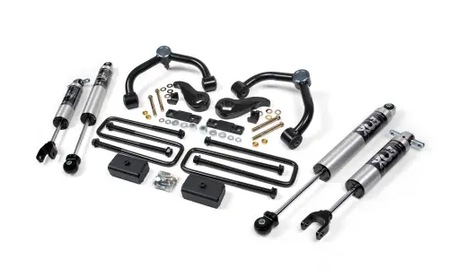 BDS Suspension - BDS761FPS | BDS Suspension 3 Inch Lift Kit For Chevrolet Silverado / GMC Sierra 2500HD / 3500HD | Rear Lift 2 Inch Block Kit With Overload | Fox 2.5 Performance Series HTO Shocks