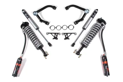 BDS Suspension - BDS769FDSC | BDS Suspension 2 Inch Lift Kit With Fox 2.5 Coilover For Chevrolet Silverado / GMC Sierra 1500 4WD | Aluminum / Stamped Steel Factory Control Arm | Fox 2.0 Performance Series Shocks