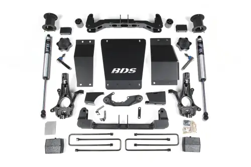 BDS Suspension - BDS901FS | BDS Suspension 4.5 Inch Lift Kit For Chevrolet Silverado / GMC Sierra 1500 4WD | Cast Steel Factory Control Arm | Rear Lift 3 Inch Block Kit | Fox 2.0 Performance Series Shocks