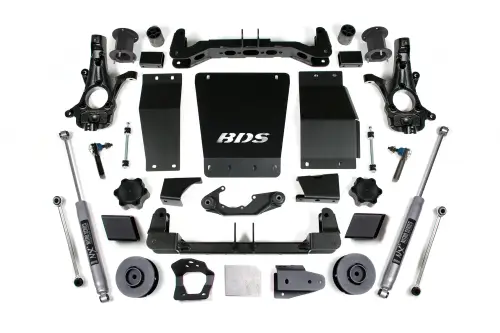 BDS Suspension - BDS908H | BDS Suspension 4.5 Inch Lift Kit For Chevrolet Avalanche / Suburban / Tahoe / GMC Yukon 1500 4WD | Cast Steel Factory Control Arm | NX2 Nitro Series Shocks