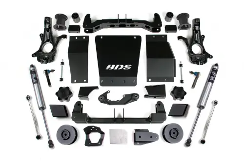 BDS Suspension - BDS909FS | BDS Suspension 4.5 Inch Lift Kit For Chevrolet Avalanche / Suburban / Tahoe / GMC Yukon 1500 4WD | Aluminum / Stamped Steel Factory Control Arm | Fox 2.0 Performance Series Shocks