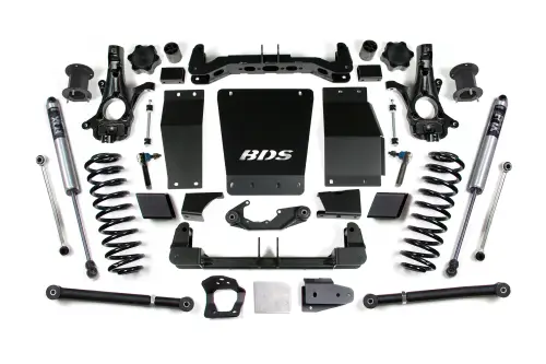 BDS Suspension - BDS910FS | BDS Suspension 6.5 Inch Lift Kit For Chevrolet Avalanche / Suburban / Tahoe / GMC Yukon 1500 4WD | Cast Steel Factory Control Arm | Fox 2.0 Performance Series Shocks