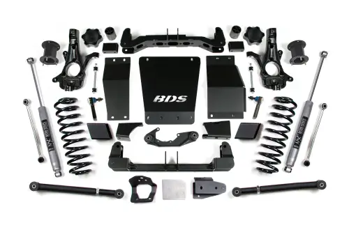 BDS Suspension - BDS910H | BDS Suspension 6.5 Inch Lift Kit For Chevrolet Avalanche / Suburban / Tahoe / GMC Yukon 1500 4WD | Cast Steel Factory Control Arm | NX2 Nitro Series Shocks