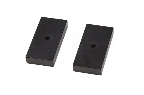 BDS Suspension - BDS069108 | BDS Suspension Steel Rear Lift Blocks | 1 Inch Lift | 2.5 Inch Wide | Universal Fitment