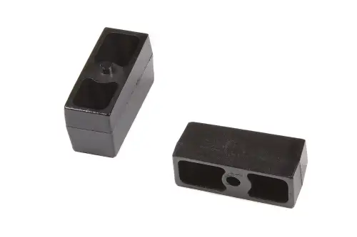 BDS Suspension - BDS069309 | BDS Suspension Cast Iron Rear Lift Blocks | 9/16 Inch Pin | 3 Inch Lift | Universal Fitment