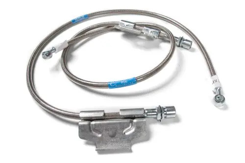 BDS Suspension - BDS102001 | BDS Suspension Front Brake Line Set For Ram 2500 4WD | Stainless Steel | Fits 6 Inch Lift