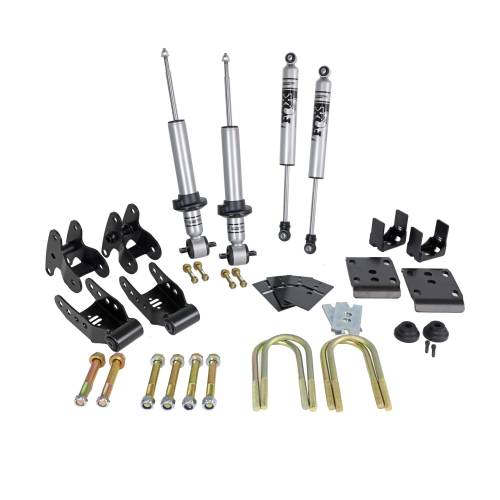 Ridetech - 12290150 | RideTech StreetGRIP Lowering Kit, 3.5 Inch Front And 5.5 Inch Rear For Ford F-150 2WD/4WD