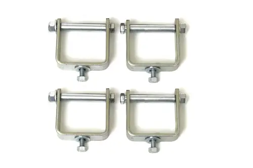 BDS Suspension - BDS228010 | BDS Suspension Bolt Style Spring Clamps | 2.5 Inch Wide | 4 Pack