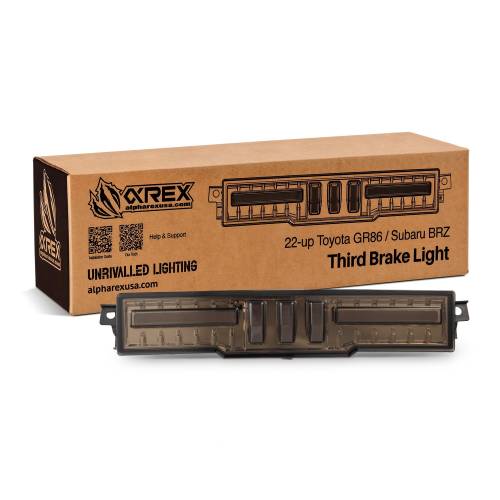 AlphaREX - 220070 | AlphaRex NOVA-Series Prismatic LED Fourth Brake Light Smoke Clear for Toyota GR86/Subaru BRZ