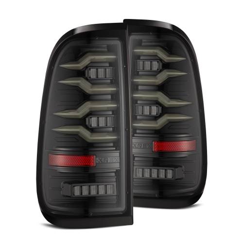 AlphaREX - 658001 | AlphaRex LUXX-Series LED Tail Lights Alpha-Black for Ford Super Duty (1999-2016) / F150 (1997-2013)