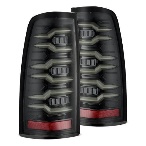AlphaREX - 620005 | AlphaRex LUXX-Series LED Tail Lights Alpha-Black for Chevrolet Silverado/GMC Sierra (1999-2006)