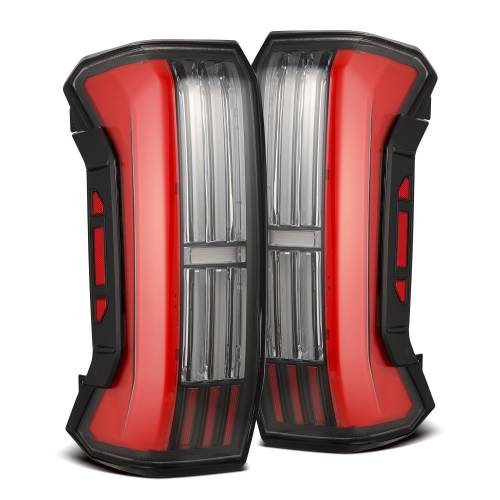 AlphaREX - 673002 | AlphaRex NOVA-Series Prismatic LED Tail Lights Black-Red for Toyota Tundra