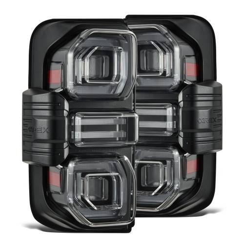 AlphaREX - 659010 | AlphaRex NOVA-Series Prismatic LED Tail Lights Black for Ford Bronco