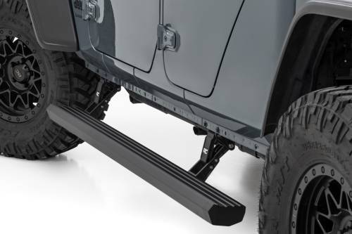 Rough Country - ESR610530 | Rough Country Power Running Boards For Jeep Gladiator JT 4WD
