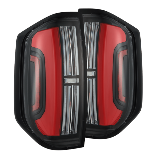 AlphaREX - 672052 | AlphaRex NOVA-Series Prismatic LED Tail Lights Black-Red for Toyota Tundra (2014-2021)
