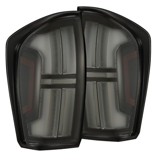 AlphaREX - 680092 | AlphaRex NOVA-Series Prismatic LED Tail Lights Alpha-Black for Toyota Tacoma (2016-2023)