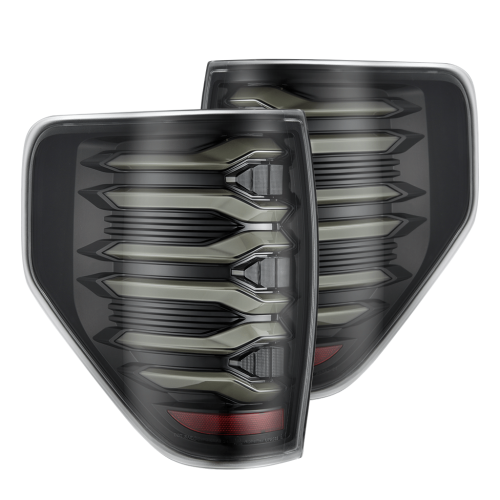 AlphaREX - 653080 | AlphaRex LUXX-Series LED Tail Lights Alpha-Black for Ford F150 (2009-2014)