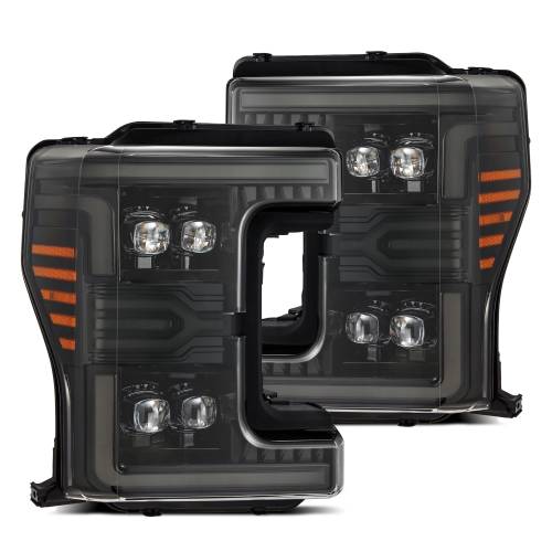 AlphaREX - 880324 | AlphaRex NOVA-Series LED Projector Headlights Alpha-Black for Ford Super Duty MKII (2017-2019)