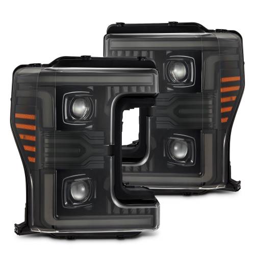 AlphaREX - 880322 | AlphaRex LUXX-Series LED Projector Headlights Alpha-Black for Ford Super Duty MKII (2017-2019)