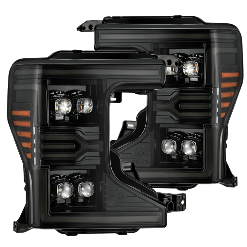 AlphaREX - 880340 | AlphaRex NOVA-Series LED Projector Headlights Alpha-Black for Ford Super Duty (2020-2022)