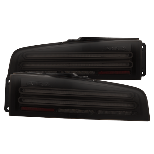 AlphaREX - 691020 | AlphaRex NOVA-Series Prismatic LED Tail Lights Alpha-Black for Nissan Z Twin-Loop Style