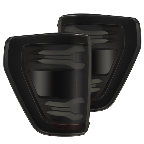 AlphaREX - 653040 | AlphaRex LUXX-Series LED Tail Lights Black for Ford F150 (wth BLIS) (2021-2023)