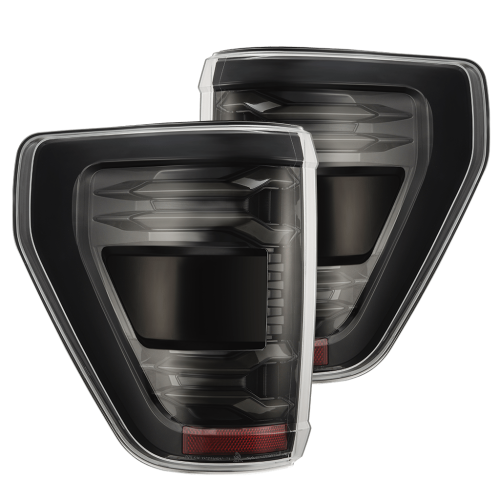 AlphaREX - 653060 | AlphaRex LUXX-Series LED Tail Lights Alpha-Black for Ford F150 (wth BLIS) (2021-2023)